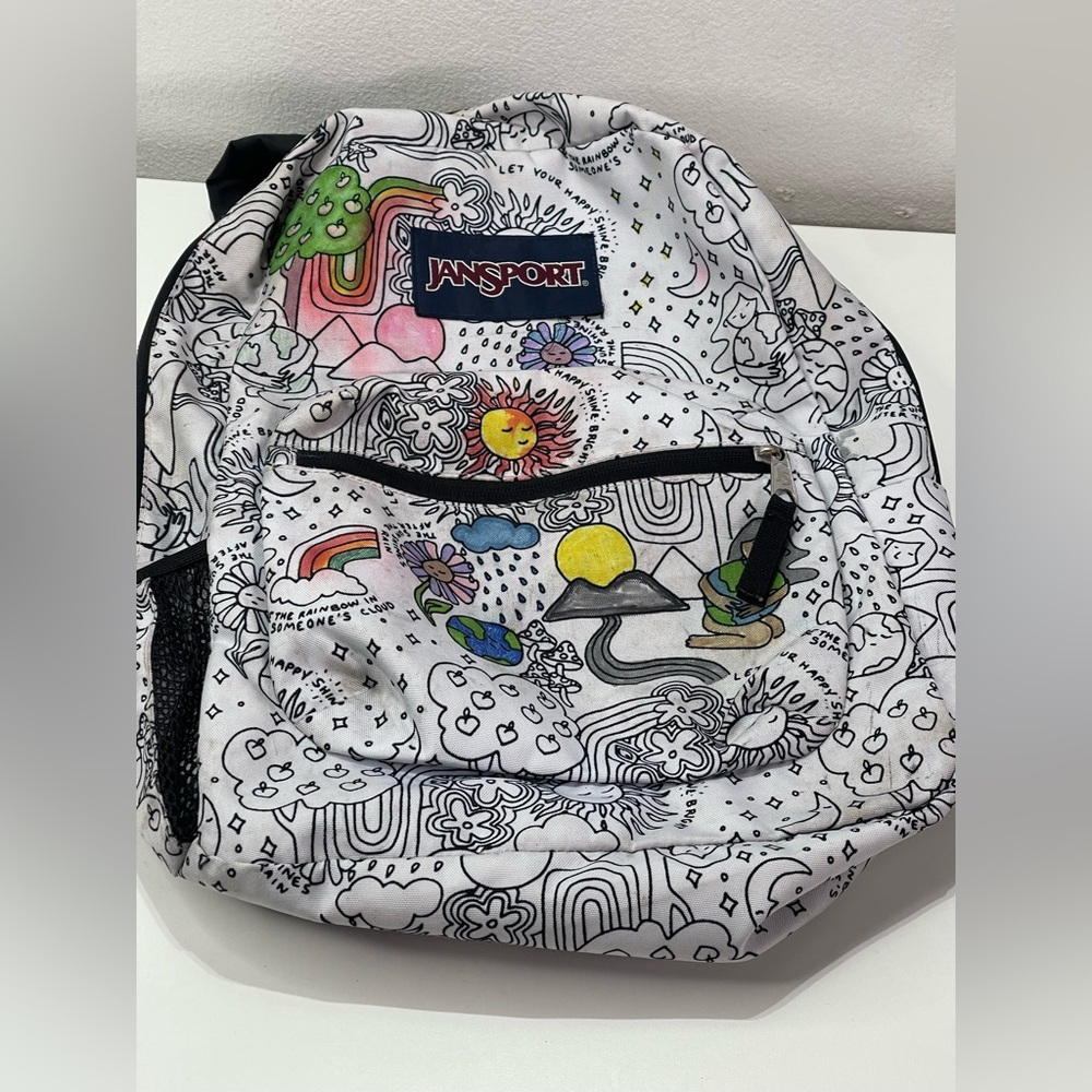 Jansport Cross Town Backpack Laptop Bag Color Me In Edition School Travel